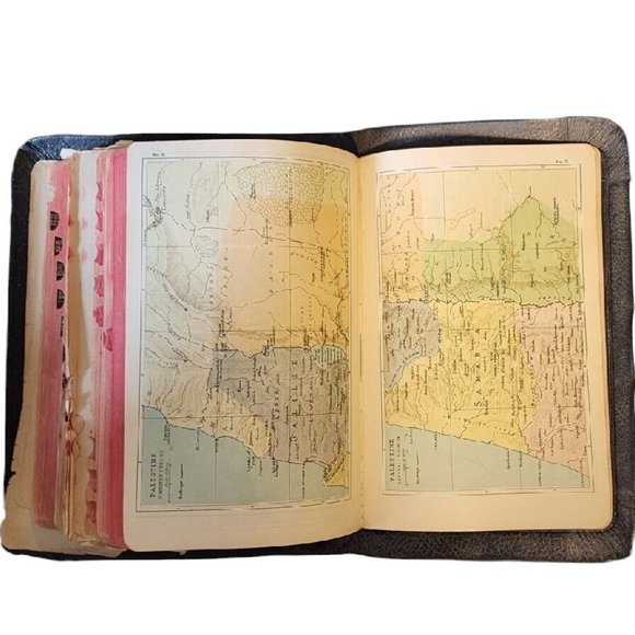 Antique Holy Bible Self Pronouncing Teacher’s Edition Concordia St Louis 1923 - Picture 13 of 15